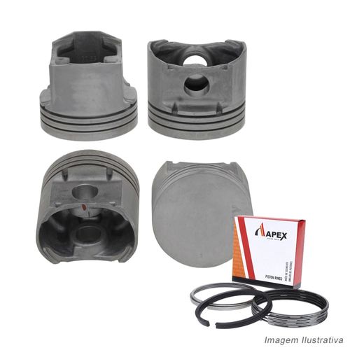 PISTAO COM ANEL - GM CELTA CORSA 1.0 8V VHC GAS APOS 2002 - APEX