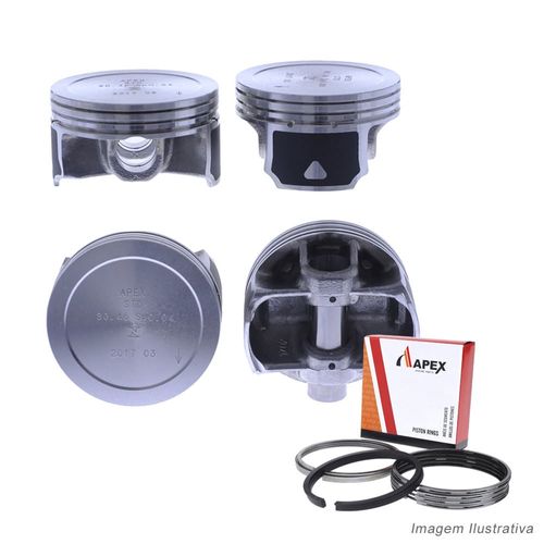 PISTAO COM ANEL - FIAT 1.8L 16V E-TORQ FLEX - APEX