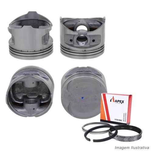 PISTAO COM ANEL - MITSUBISHI ECLIPSE 2.0L 16V TURBO 1989 A 1992 P21MM - APEX