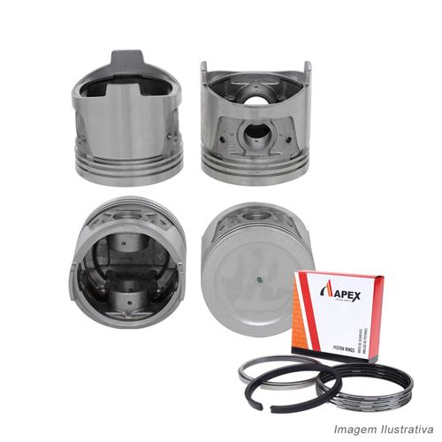 PISTAO COM ANEL - NISSAN EMPILHADEIRA 2.0 8V | HASTE 7MM PINO 20MM - APEX