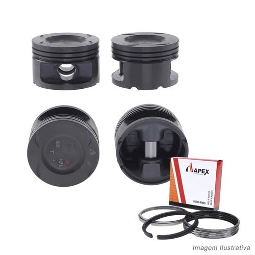 PISTAO COM ANEL - CITROEN XSARA/ PEUGEOT 306 405 2.0 16V XU10J4 APOS 1993 - APEX