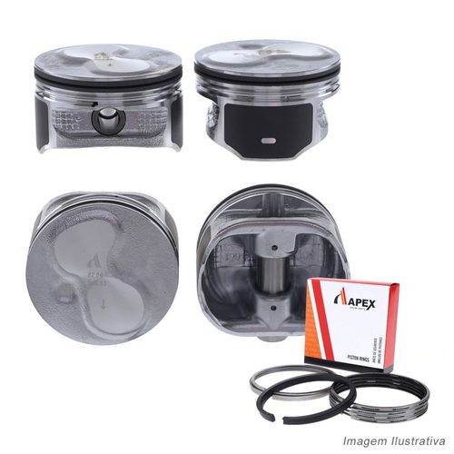 PISTAO COM ANEL - FORD ECOSPORT FIESTA FOCUS 1.6 8V ZETEC ROCAM FLEX - APEX