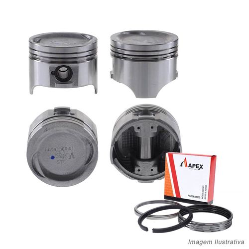 PISTAO COM ANEL - SUZUKI VITARA/SWIFT 1.6L 8V SOHC - APEX
