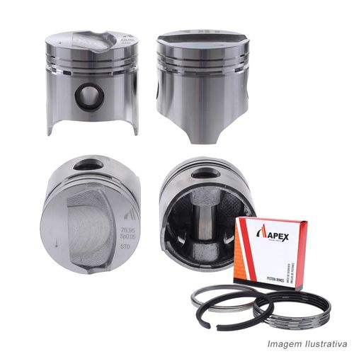 PISTAO COM ANEL - FIAT PALIO 1.0 8V MPI GASOLINA 1996 A 2001 - APEX