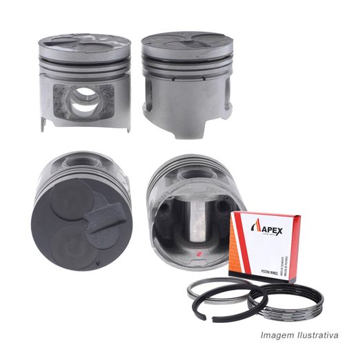 PISTAO COM ANEL - MITSUBISHI PAJERO 2.8 TURBO DIESEL COM PORTA ANEL E JETCOOLER - APEX