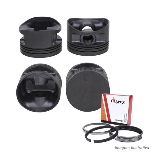 PISTAO COM ANEL - BMW 540 740 840 4.0 V8 M60 1992 A 1996 - APEX