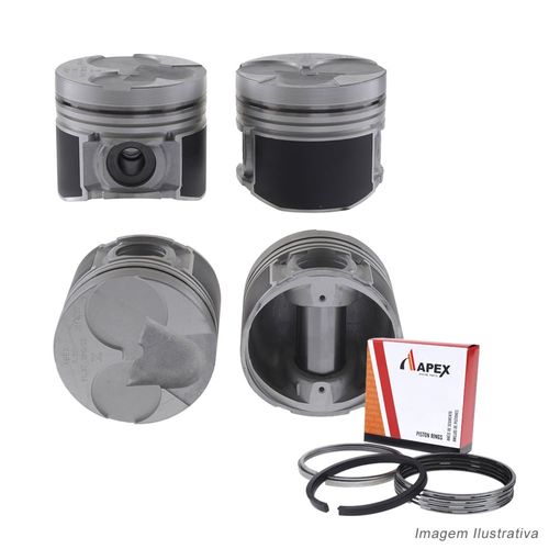 PISTAO COM ANEL - H100 D4BB APOS 1999 ALT 76.20MM - APEX