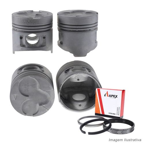 PISTAO COM ANEL - MITSUBISHI L200 2.5 8V 4D56 DIESEL 1991 A 1996 - APEX