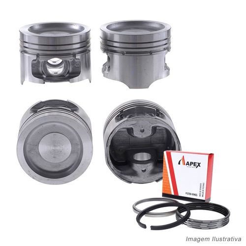 PISTAO COM ANEL - RENAULT 19 1.8L 8V APOS 1991  - APEX