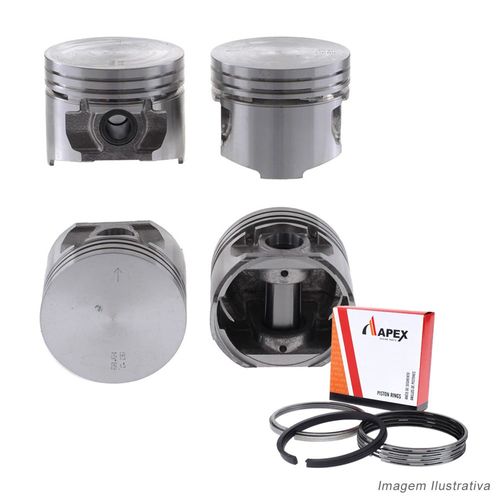 PISTAO COM ANEL - FORD FIESTA KA 1.0 8V GASOLINA HCS ENDURA - APEX
