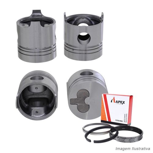 PISTAO COM ANEL - RENAULT TRAFIC 2.1 8V J8S DIESEL | 4MM - APEX