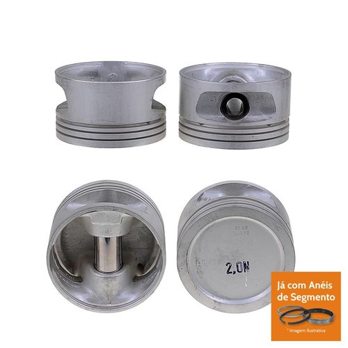 PISTAO COM ANEL - GM KADETT MONZA 2.0 8V CARBURADO GASOLINA 1986 A 1991 - MAHLE