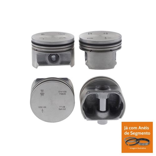 PISTAO COM ANEL - GM MON/COR/PRI/MER/AGI 1.4L 8V APOS 2008  - MAHLE