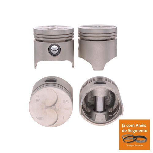 PISTAO COM ANEL - FIAT 1050/1.3L GAS - MAHLE