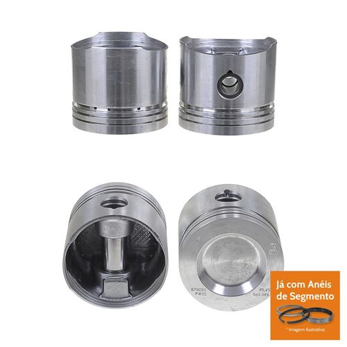 PISTAO COM ANEL - VW 1.6L AR GAS APOS 1984  - MAHLE