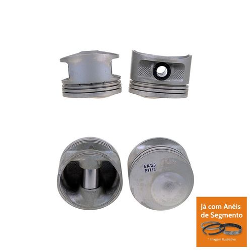 PISTAO COM ANEL - GM CHEVETTE/MARAJO/CHEVY 500 1.6L S 8V ALC APOS 1987  - MAHLE