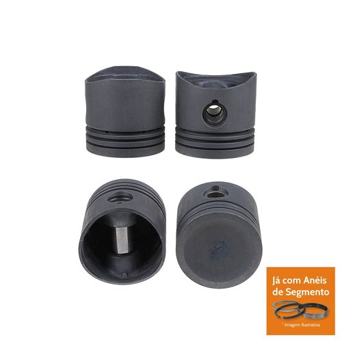 PISTAO COM ANEL - VW PASSAT VOYAGE 1.5 8V GAS BIELA CURTA 1974 A 1982 - MAHLE