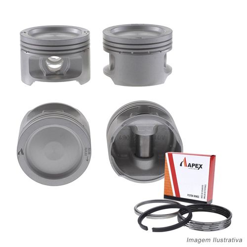 PISTAO COM ANEL - VW GOL SANTANA 2.0 8V AP INJ GASOLINA ATE 1996 - APEX