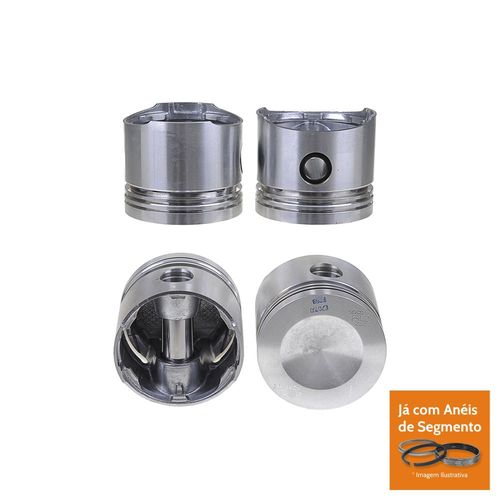 PISTAO COM ANEL - VW 1.6L AR GAS ATE 1984 - MAHLE