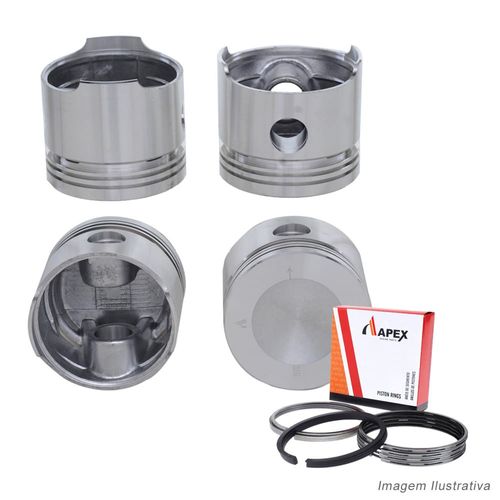 PISTAO COM ANEL - VW AR 1.6L GAS ATE 1983 - APEX