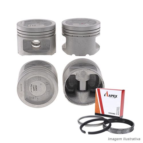 PISTAO COM ANEL - CITROEN EVASION ZX/ PEUGEOT 306 405 2.0 8V XU10J2 GASOLINA - APEX