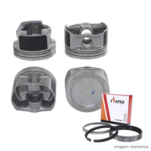 PISTAO COM ANEL - VW BORA GOLF 2.0 8V APK GASOLINA APOS 1998 | PINO 20MM - APEX