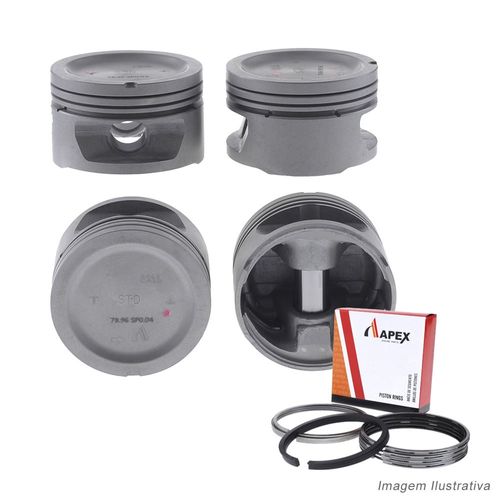 PISTAO COM ANEL - GM CORSA 1.6L 8V EFI - APEX