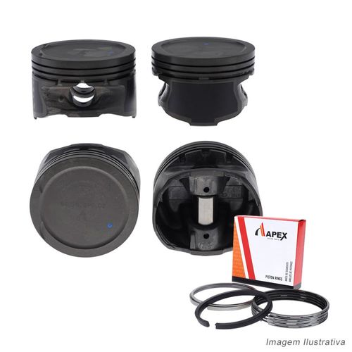 PISTAO COM ANEL - FORD FOCUS 1.8 16V | PINO 19MM - APEX
