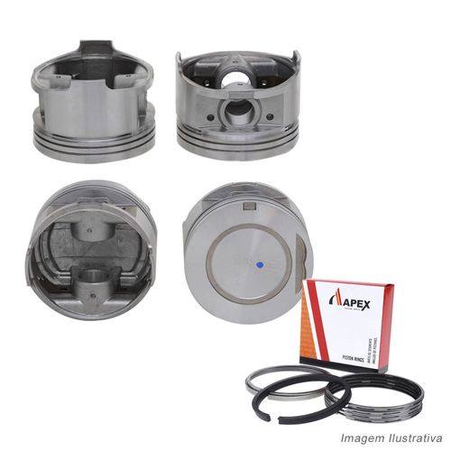 PISTAO COM ANEL - TOYOTA HILUX 2.4L GASOLINA - APEX