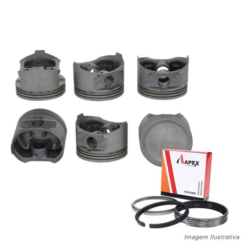 PISTAO COM ANEL - MITSUBISHI PAJERO 3.5 V6 24V SOHC APOS 1997 - APEX