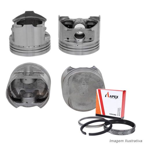 PISTAO COM ANEL - MITSUBISHI ECLIPSE 2.0L 16V TURBO APOS 1993 P22MM - APEX