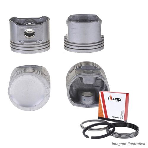 PISTAO COM ANEL - VW GOL 1.0 8V POWER GAS/FLEX 2002 A 2007 - APEX