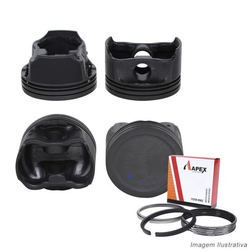 PISTAO COM ANEL - FORD FOCUS 2.0 16V ZETEC | PINO 19MM - APEX