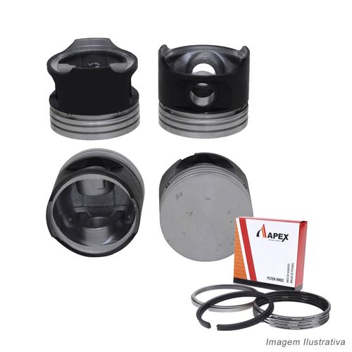 PISTAO COM ANEL - PEUGEOT 106 1.0 8V TU9 1991 A 1999 - APEX