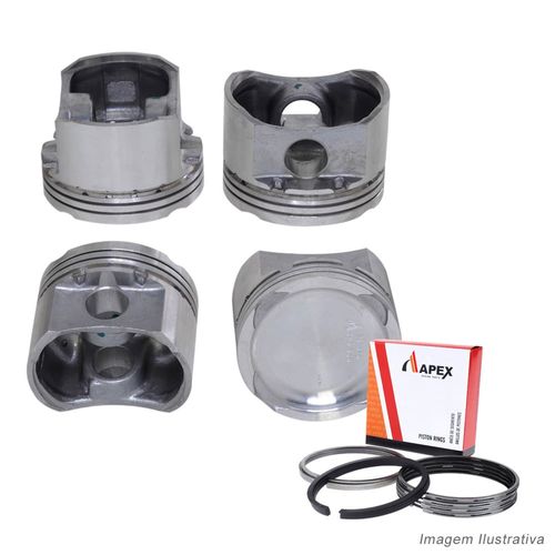 PISTAO COM ANEL - FIAT DOBLO/ PALIO/ SIENA FIRE 1.3L 16V GAS - APEX