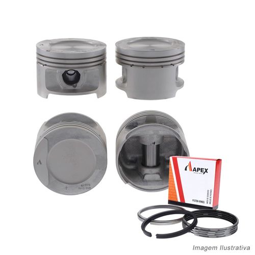 PISTAO COM ANEL - VW SANTANA 2.0 8V AP CARBURADO ALCOOL APOS 1989 - APEX
