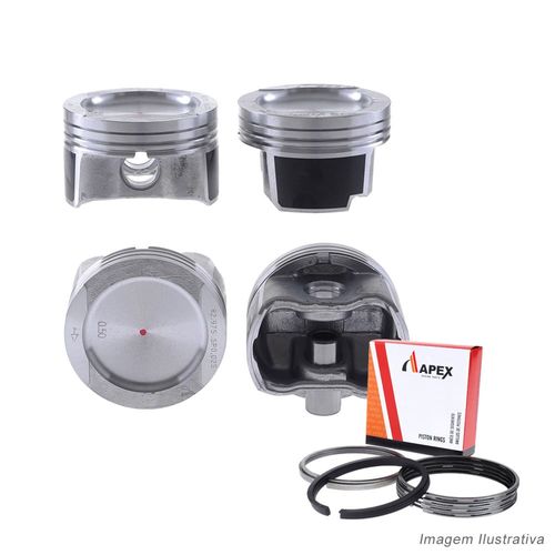 PISTAO COM ANEL - VW GOLF 2.0 8V BEH GASOLINA APOS 2003 | PINO 19MM - APEX