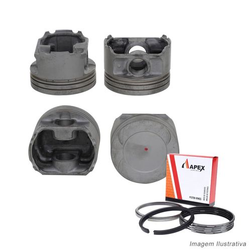 PISTAO COM ANEL - CITROEN XSARA/ PEUGEOT 306 1.8 16V XU7JP4 GASOLINA | PINO 24MM - APEX