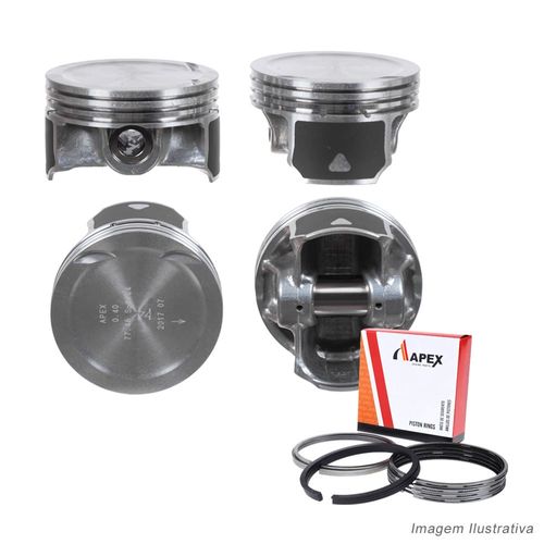 PISTAO COM ANEL - FIAT 1.6L 16V E-TORQ FLEX - APEX