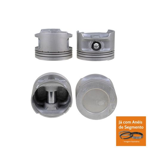 PISTAO COM ANEL - VW SANTANA 2.0 8V AP CARBURADO ALCOOL APOS 1989 - MAHLE