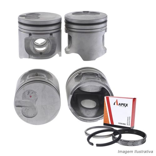 PISTAO COM ANEL - FIAT DUCATO 2.8L DIESEL INJ. IND COM PORTA ANEL - APEX