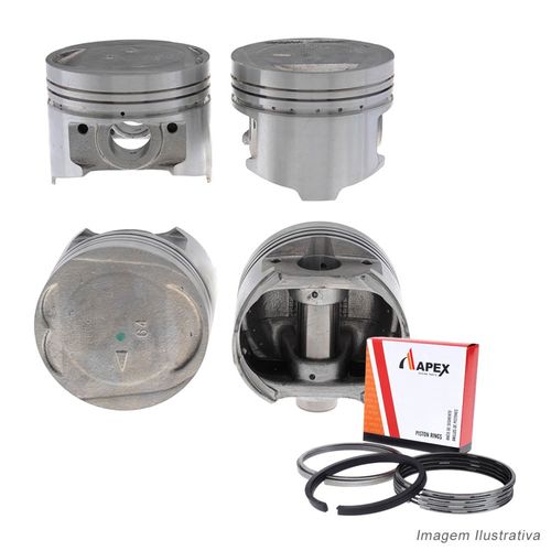 PISTAO COM ANEL - MITSUBISHI EMPILHAD 2.4L 8V SOHC 1992 A 1996 - APEX
