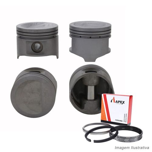 PISTAO COM ANEL - CITROEN/ PEUGEOT 1.9 8V XU92C GASOLINA ATE 1991 - APEX