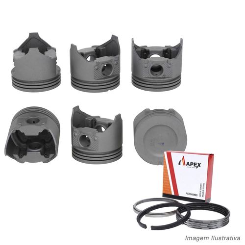 PISTAO COM ANEL - FORD F100 FALCON 3.6 12V ARGENTINO GASOLINA - APEX