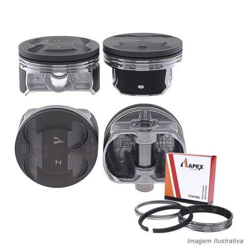 PISTAO COM ANEL - FORD ECOSPORT/ FOCUS/ NEW FIESTA 1.6L 16V SIGMA FLEX APOS 2013 C/TRAVA - APEX