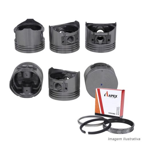 PISTAO COM ANEL - NISSAN KOMATSU EMPILHADEIRA 4.2 TB42 GASOLINA - APEX