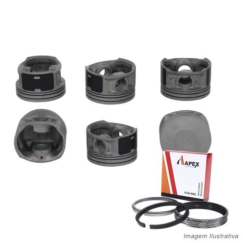 PISTAO COM ANEL - AUDI A4 A6 2.4 V6 30V APOS 1997 - APEX