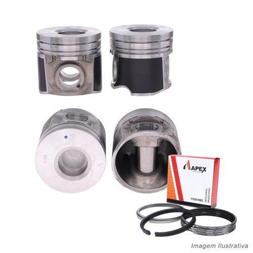 PISTAO COM ANEL - DUCATO BOXER JUMPER MASTER IVECO DAILY 2.8L TURBO DIESEL - APEX