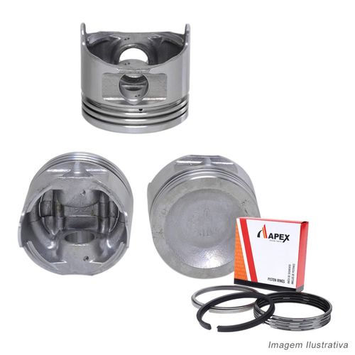 PISTAO COM ANEL - DAIHATSU CUORE 850 6V 1986 A 1999 - APEX