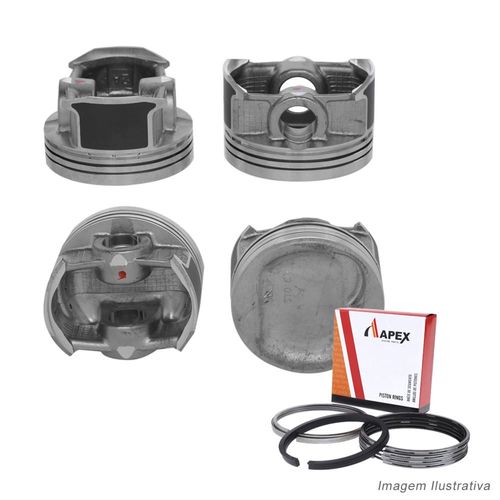 PISTAO COM ANEL - HONDA FIT 1.4 8V APOS 2003 - APEX